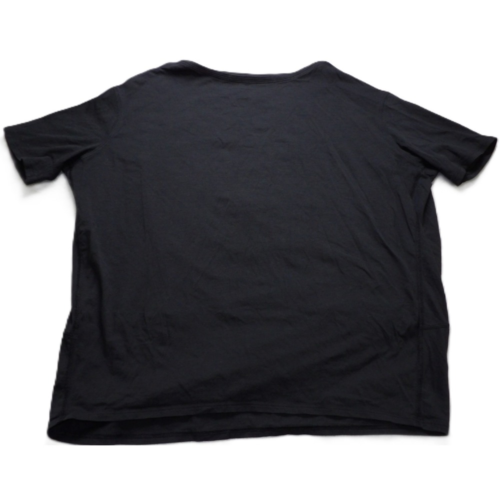 Lululemon Close to the Chest Short Sleeve Athletic Shirt Black Women Large Sport